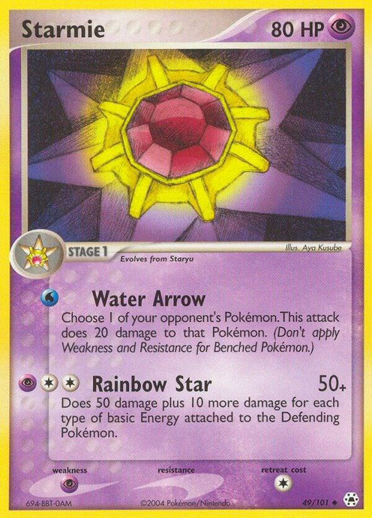 Pokemon Starmie 49/101 Hidden Legends