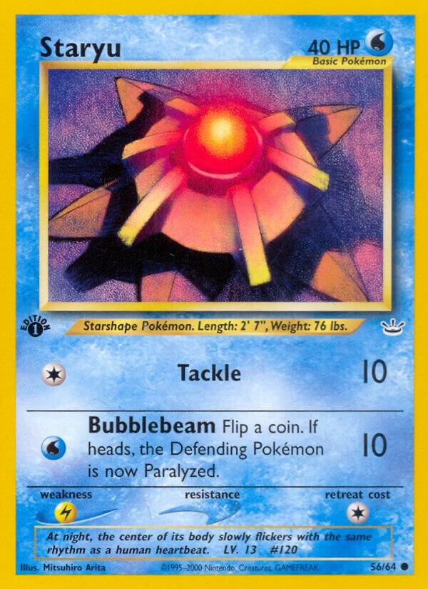 Pokemon Staryu 56/64 Neo Revelation