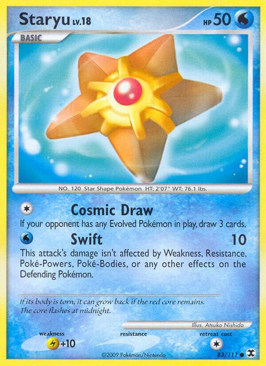 Pokemon Staryu 83/111 Rising Rivals