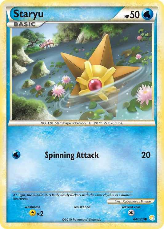 Pokemon Staryu 84/123 HeartGold & SoulSilver