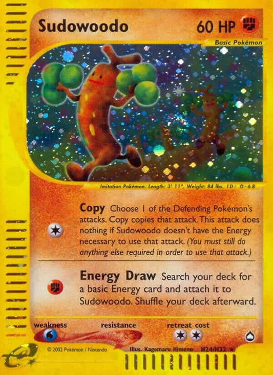 Pokemon Sudowoodo H24/147 Aquapolis