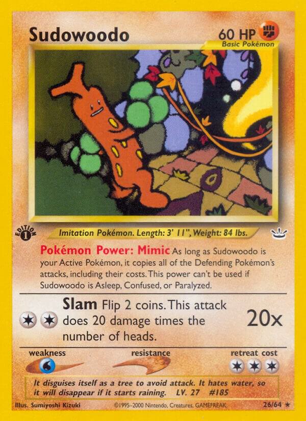 Pokemon Sudowoodo 26/64 Neo Revelation