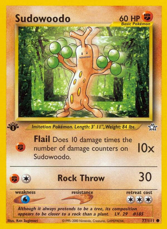 Pokemon Sudowoodo # 77 Neo Genesis