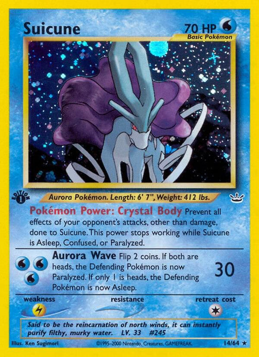 Pokemon Suicune 14/64 Neo Revelation