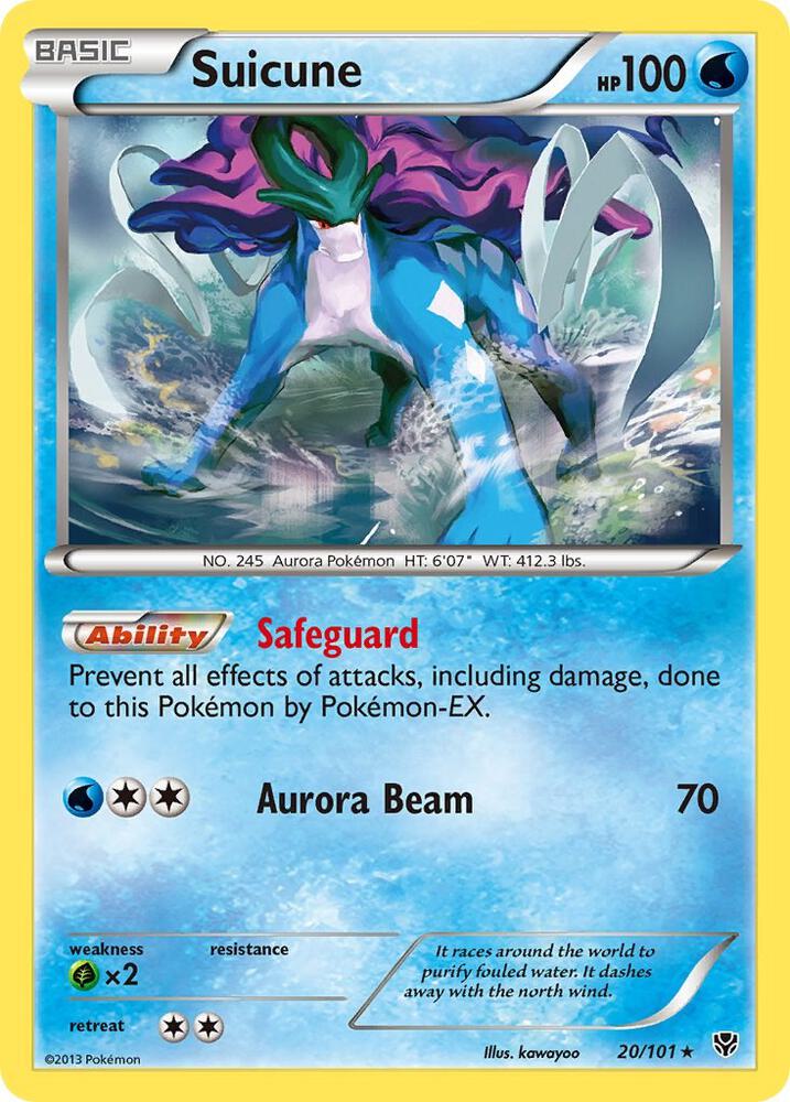 Pokemon Suicune 20/101 Plasma Blast