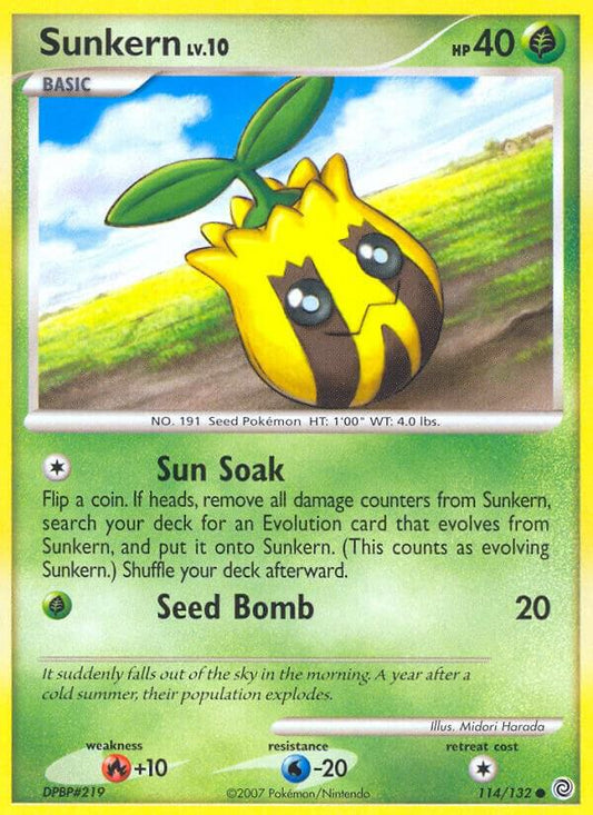 Pokemon Sunkern 114/132 Secret Wonders