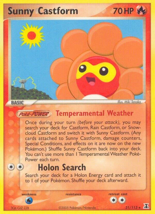 Pokemon Sunny Castform 31/113 Delta Species