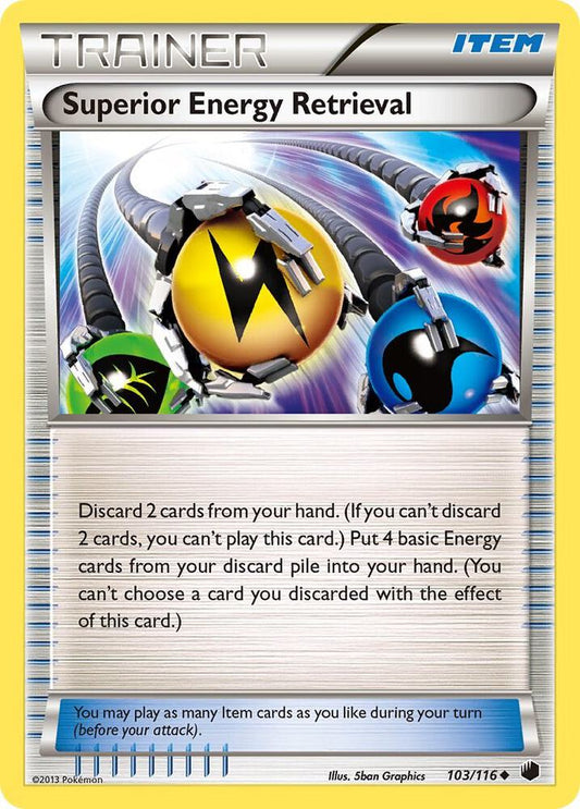 Pokemon Superior Energy Retrieval 103/116 Plasma Freeze