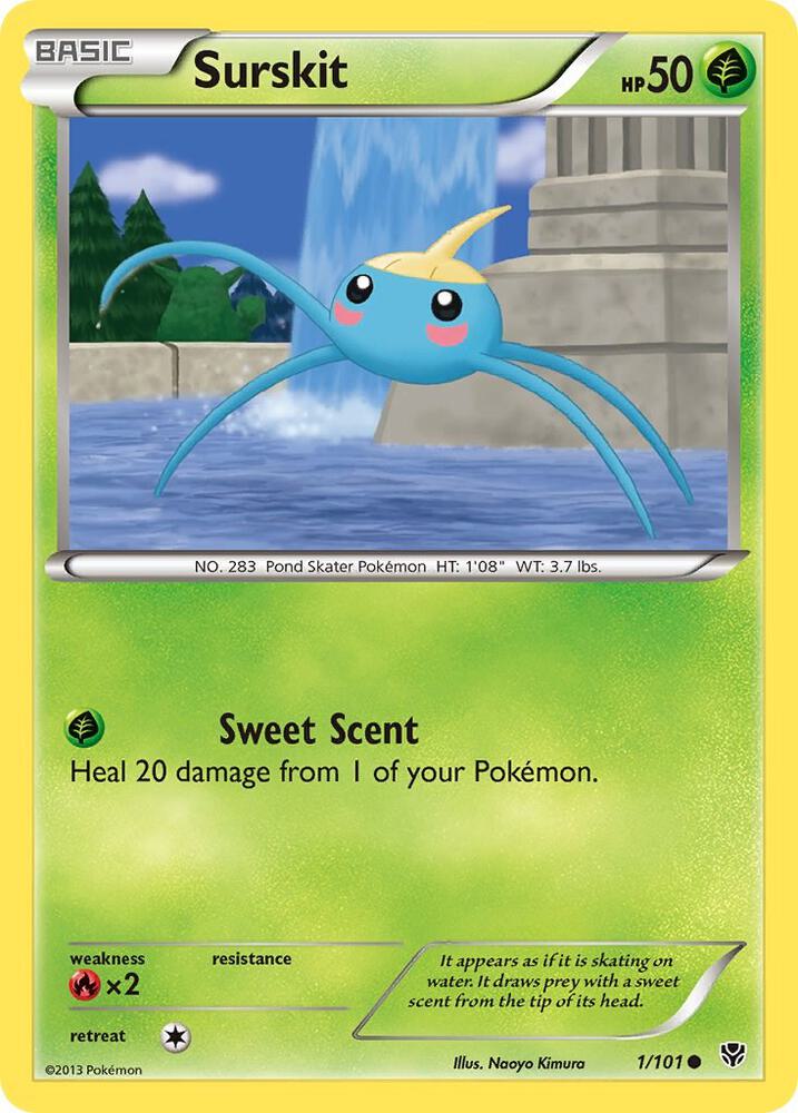 Pokemon Surskit 1/101 Plasma Blast