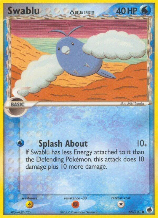Pokemon Swablu δ 65/101 Dragon Frontiers