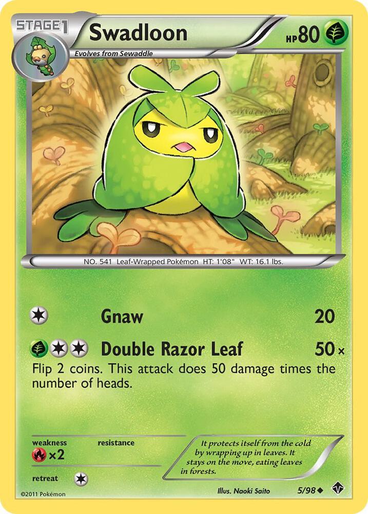 Pokemon Swadloon 5/98 Emerging Powers