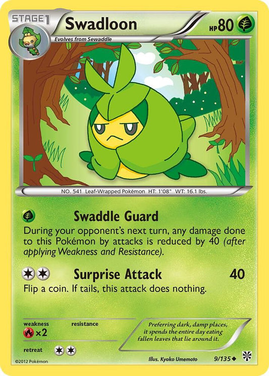 Pokemon Swadloon 9/135 Plasma Storm