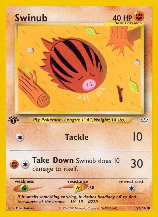 Pokemon Swinub 57/64 Neo Revelation