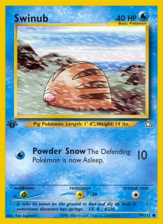 Pokemon Swinub # 79 Neo Genesis