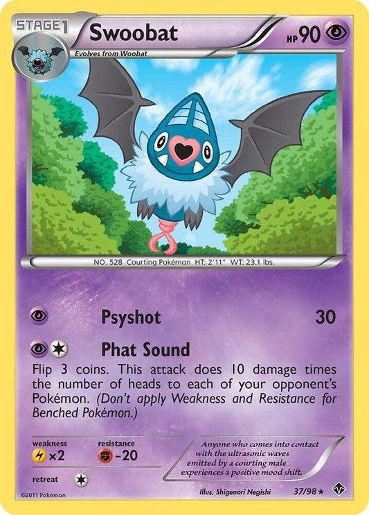 Pokemon Swoobat 37/98 Emerging Powers
