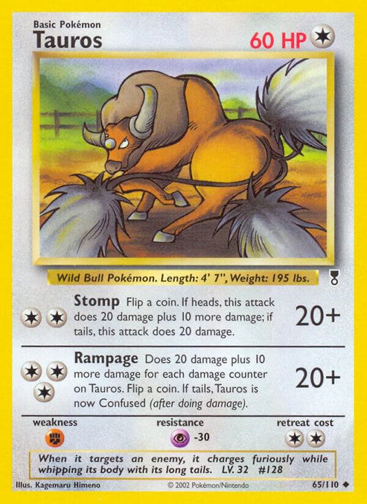 Pokemon Tauros 65/110 Legendary Collection