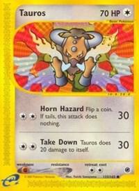 Pokemon Tauros 133/165 Expedition Base Set