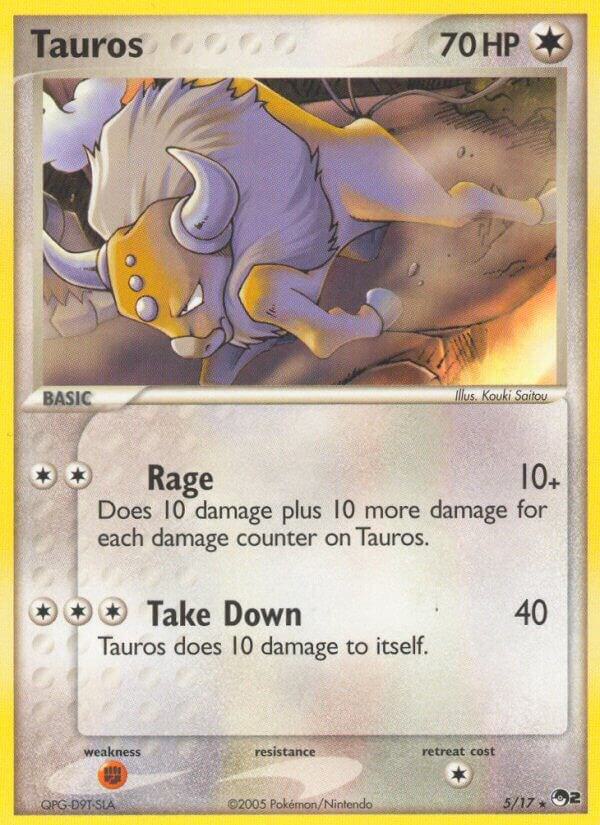 Pokemon Tauros 5/17 POP Series 2