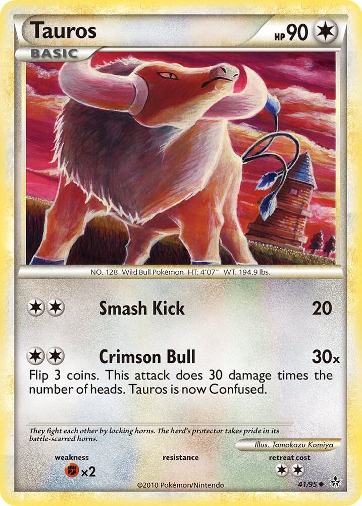 Pokemon Tauros 41/95 Unleashed