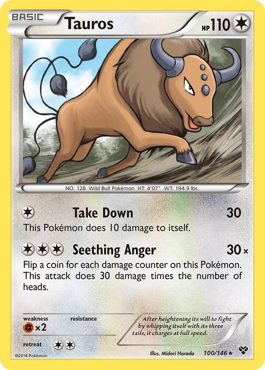 Pokemon Tauros 100/146 XY