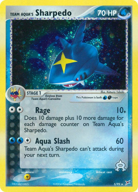Pokemon Team Aqua's Sharpedo 5/95 Team Magma vs Team Aqua