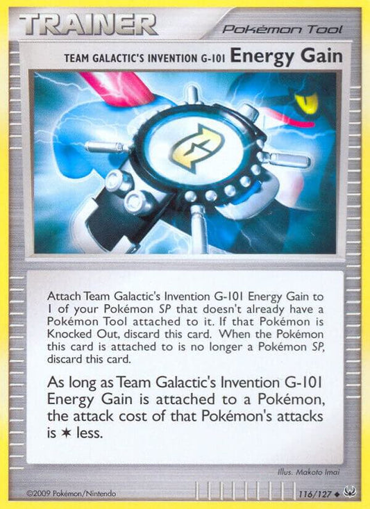 Pokemon Team Galactic's Invention G-101 Energy Gain 116/127 Platinum