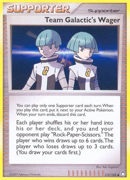 Pokemon Team Galactic's Wager 115/123 Mysterious Treasures