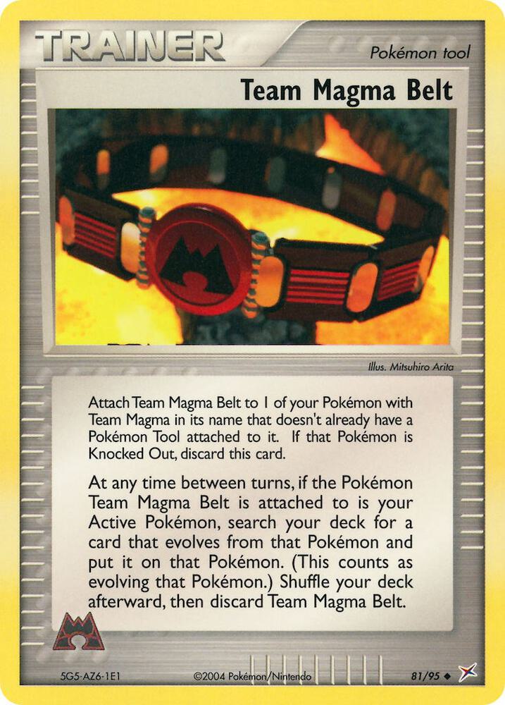 Pokemon Team Magma Belt 81/95 Team Magma vs Team Aqua