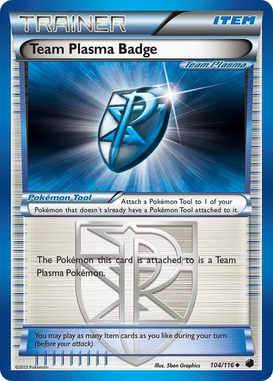 Pokemon Team Plasma Badge 104/116 Plasma Freeze