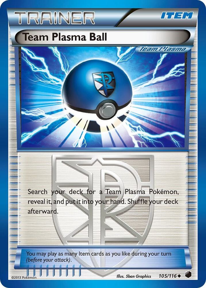 Pokemon Team Plasma Ball 105/116 Plasma Freeze