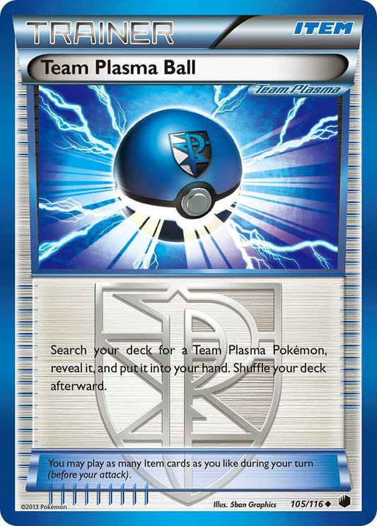 Pokemon Team Plasma Ball 105/116 Plasma Freeze