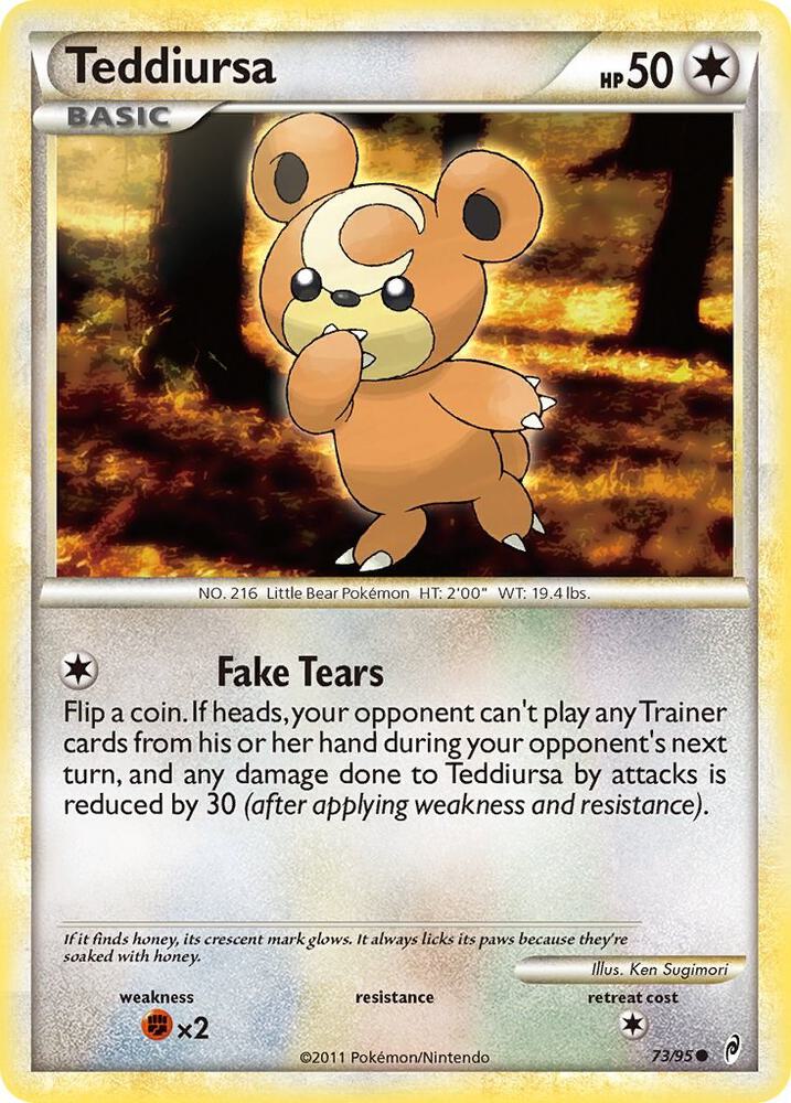 Pokemon Teddiursa 73/95 Call of Legends