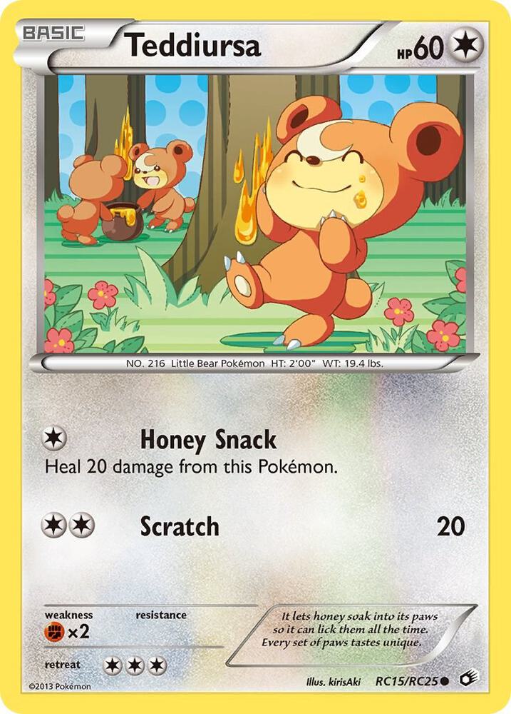 Pokemon Teddiursa RC15/RC25 Legendary Treasures
