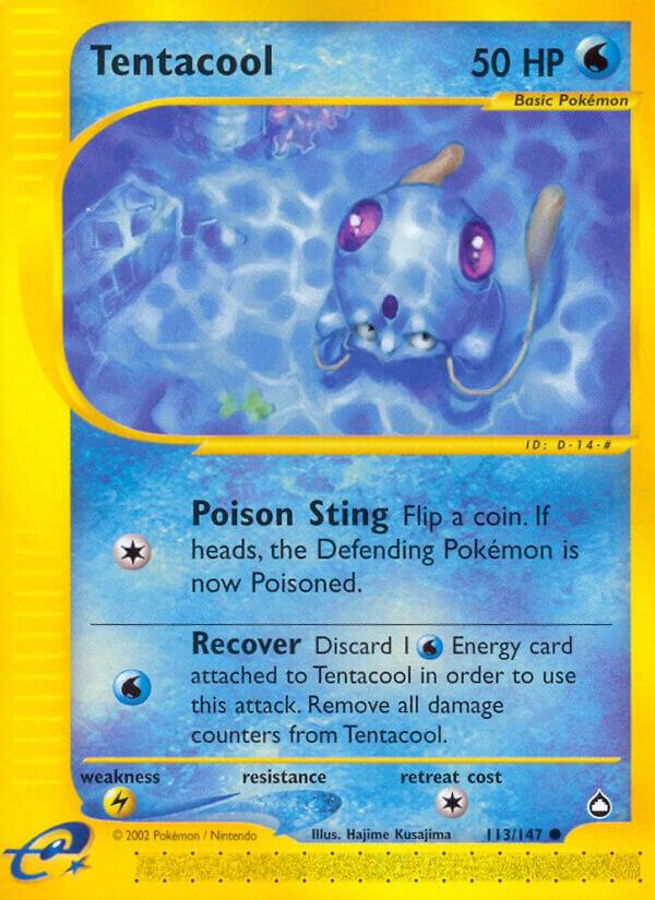 Pokemon Tentacool 113/147 Aquapolis