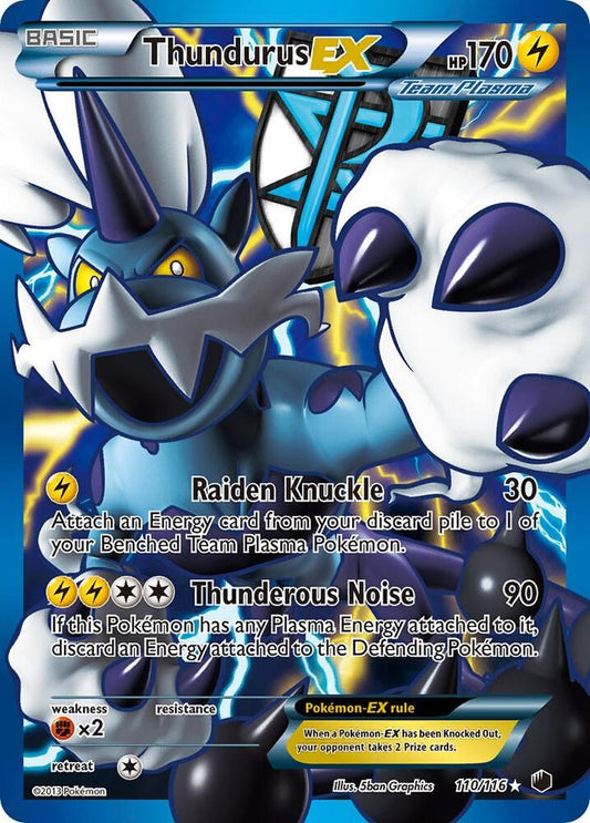 Pokemon Thundurus EX 110/116 Plasma Freeze