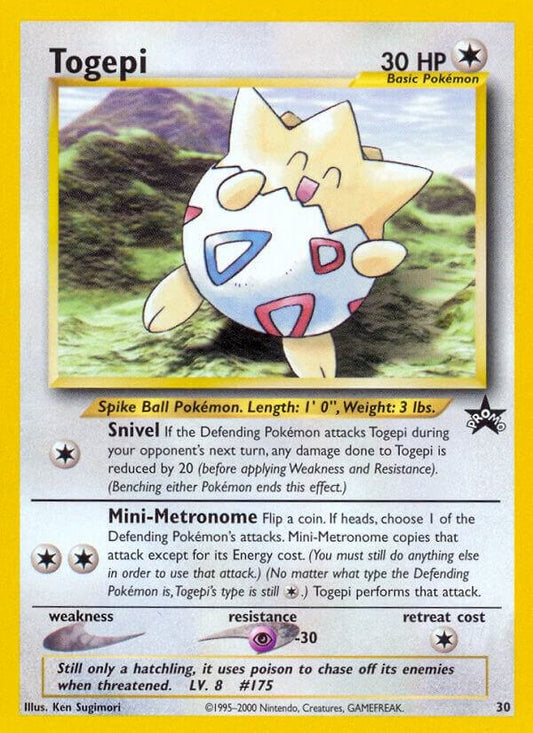 Pokemon Togepi #30 WOTC Promo