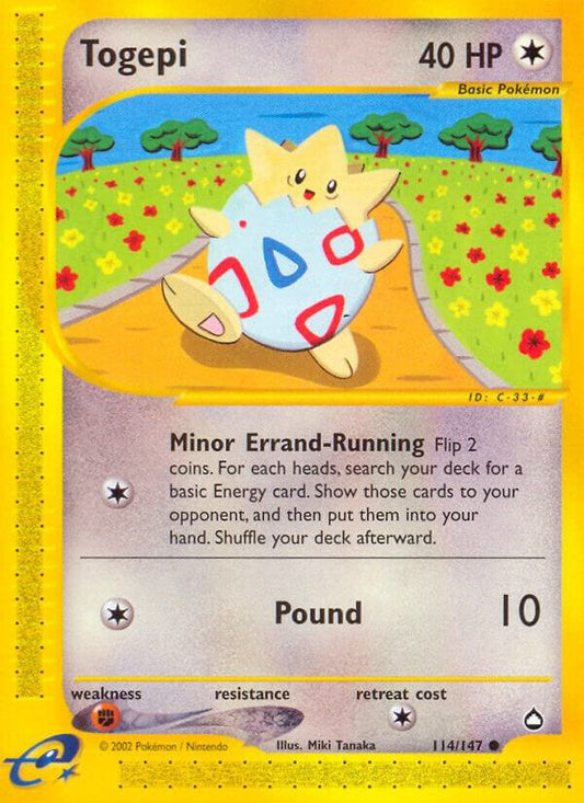 Pokemon Togepi 114/147 Aquapolis