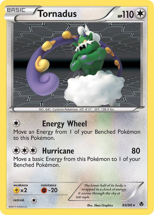 Pokemon Tornadus 89/98 Emerging Powers