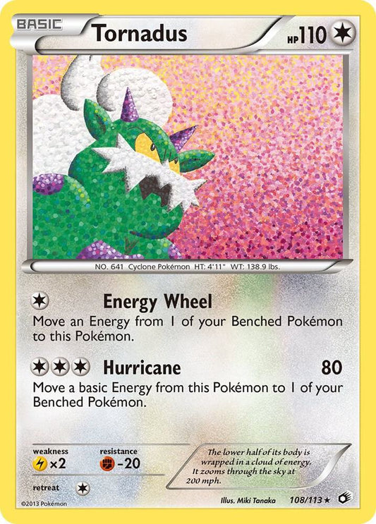 Pokemon Tornadus 108/113 Legendary Treasures