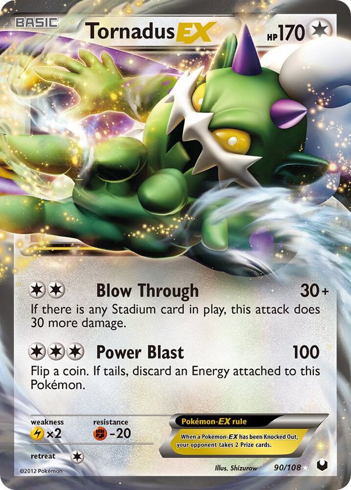 Pokemon Tornadus EX 90/108 Dark Explorers