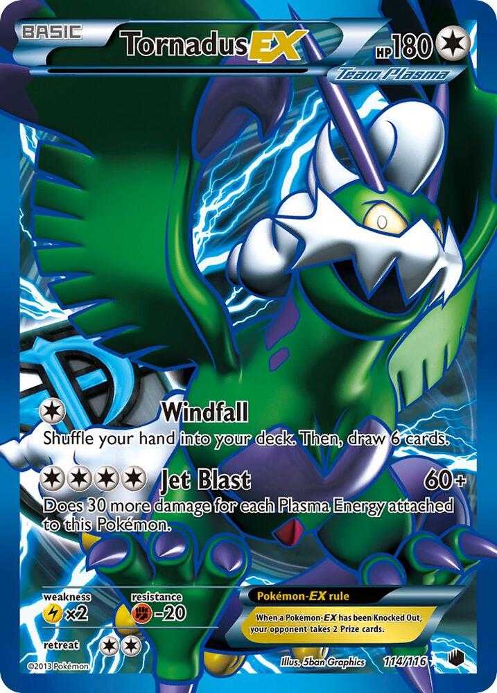 Pokemon Tornadus EX 114/116 Plasma Freeze