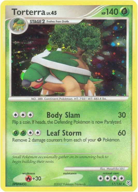 Pokemon Torterra 17/130 Diamond & Pearl
