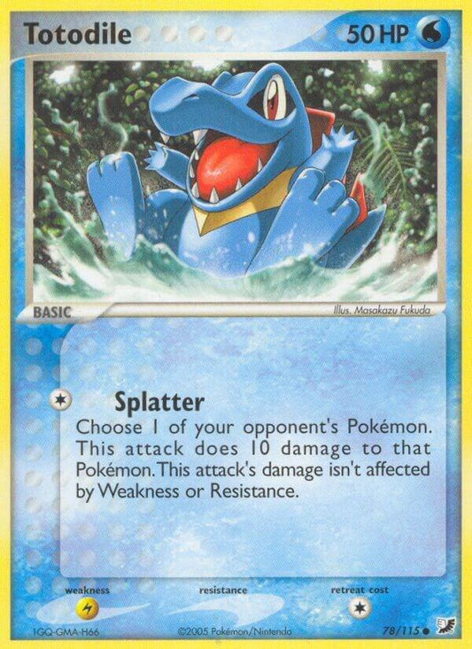 Pokemon Totodile 78/115 Unseen Forces