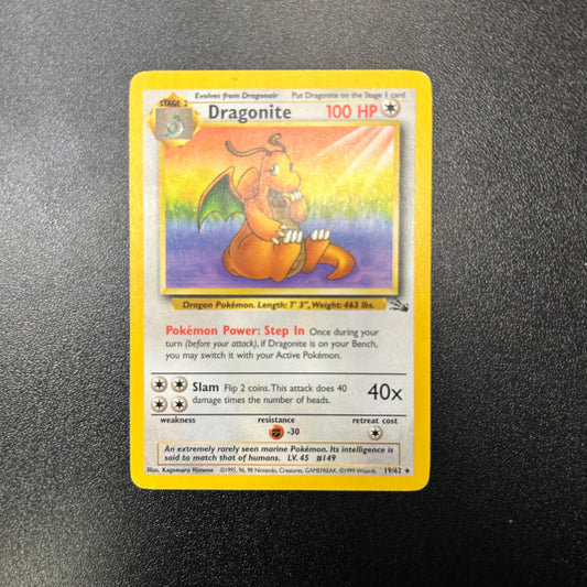 Pokemon TCG Fossil Dragonite 19/62