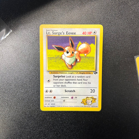 Pokemon TCG Lt. Surge's Eevee 51/132 Gym Challenge