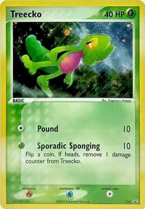 Pokemon Treecko 016 Nintendo Black Star Promos