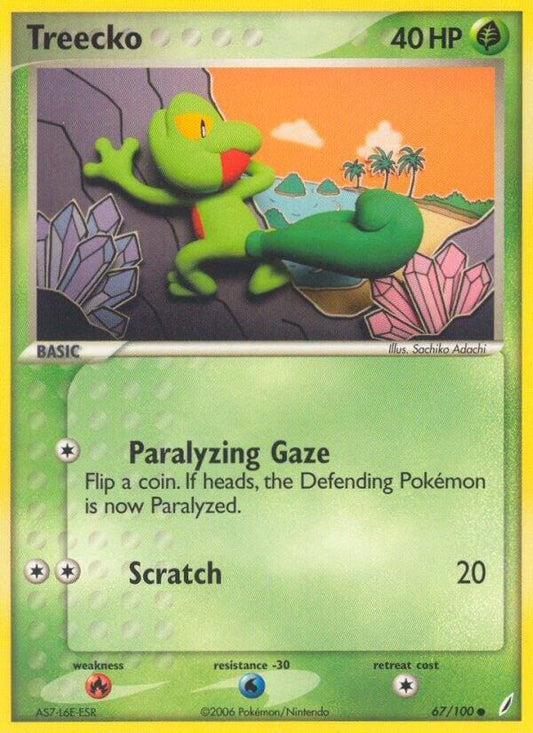 Pokemon Treecko 67/100 Crystal Guardians