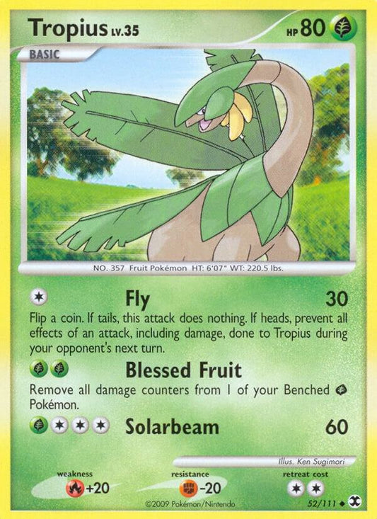 Pokemon Tropius 52/111 Rising Rivals