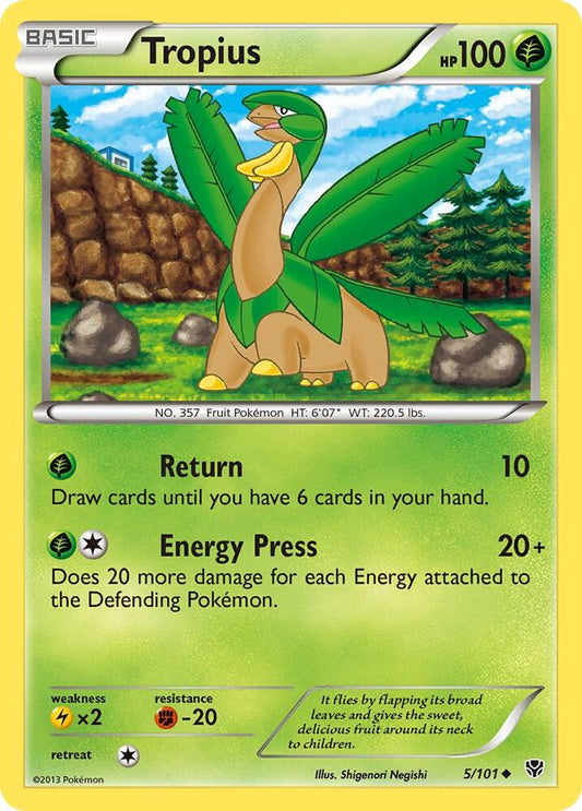 Pokemon Tropius 5/101 Plasma Blast