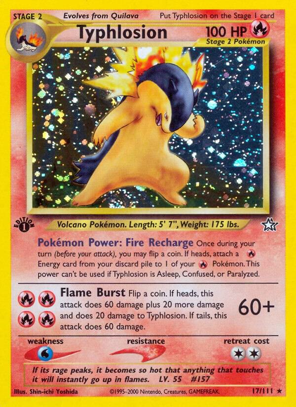 Pokemon Typhlosion # 17 Neo Genesis